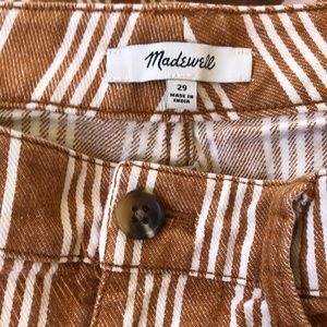 Madewell Emmett Wide Leg Crop Striped